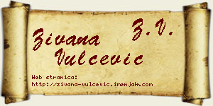 Živana Vulčević vizit kartica